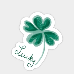 Lucky Four Leaf Clover Sticker